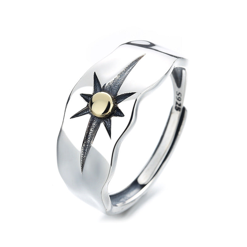 Sterling Silver Women's Indian Sun Ray Fashion Ring